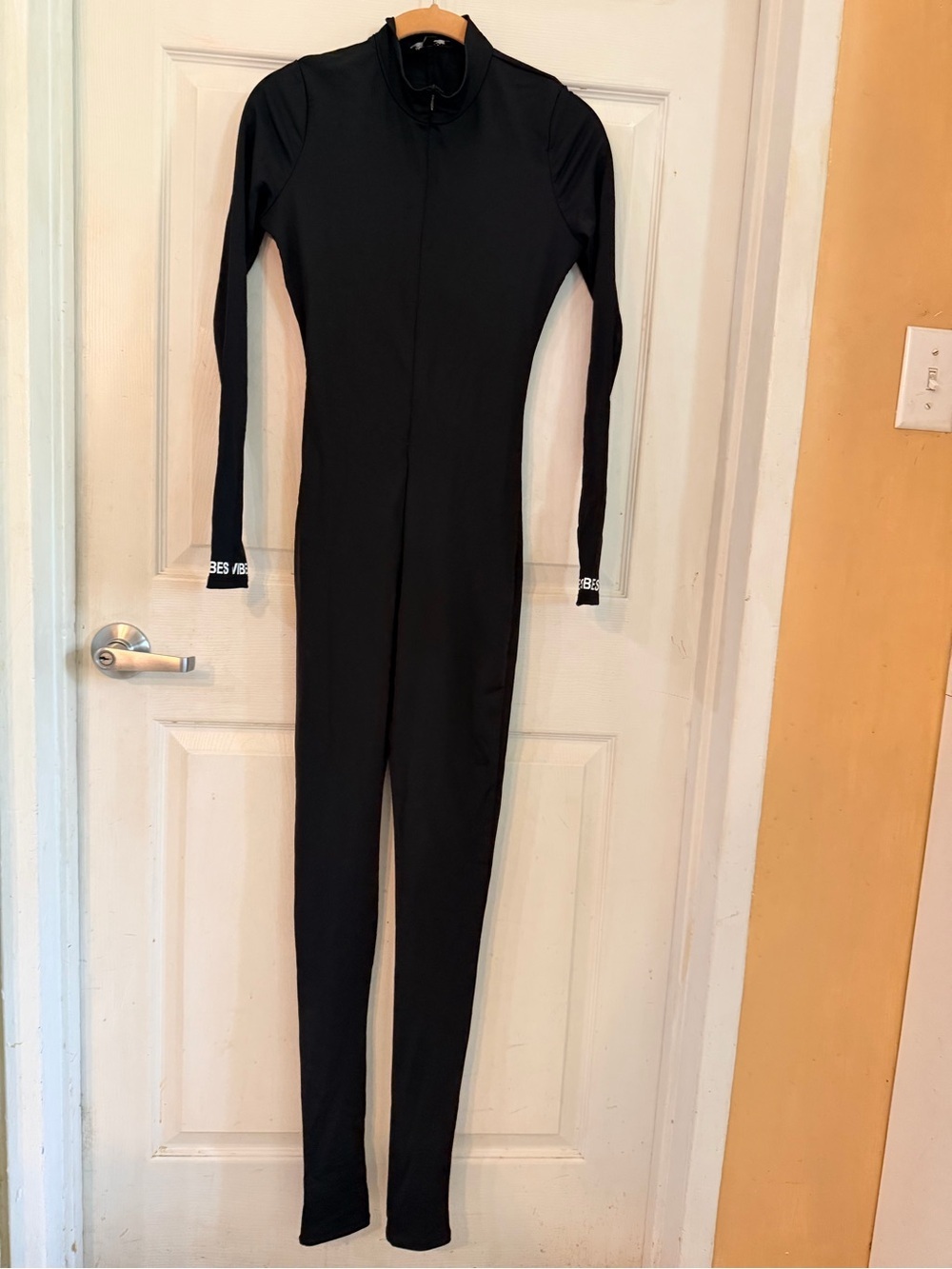 Fashion Nova Black Long-Sleeve Full-Length Jumpsuit